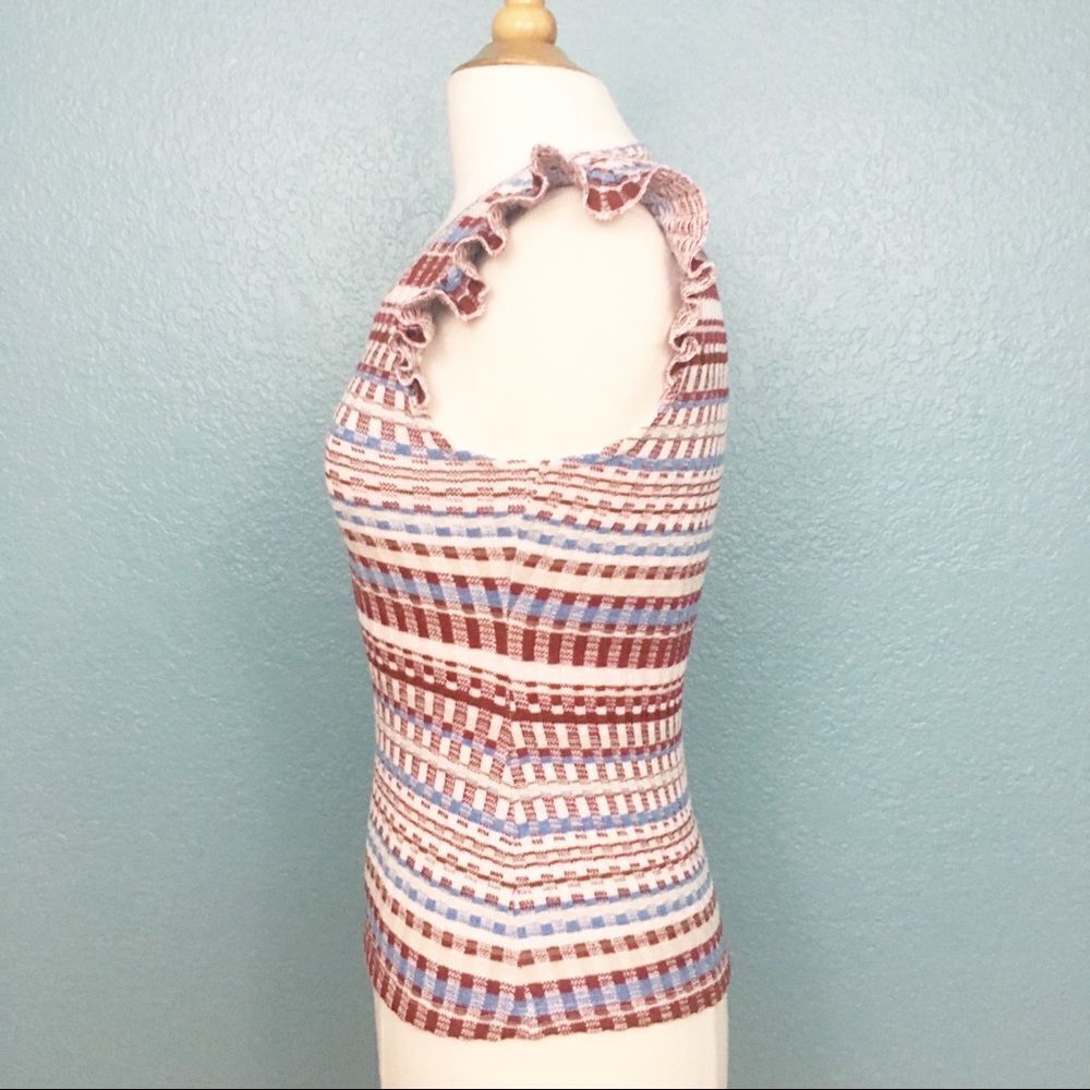 Ella Moss Nomadic Ruffled Ribbed Tank - Picture 3 of 4